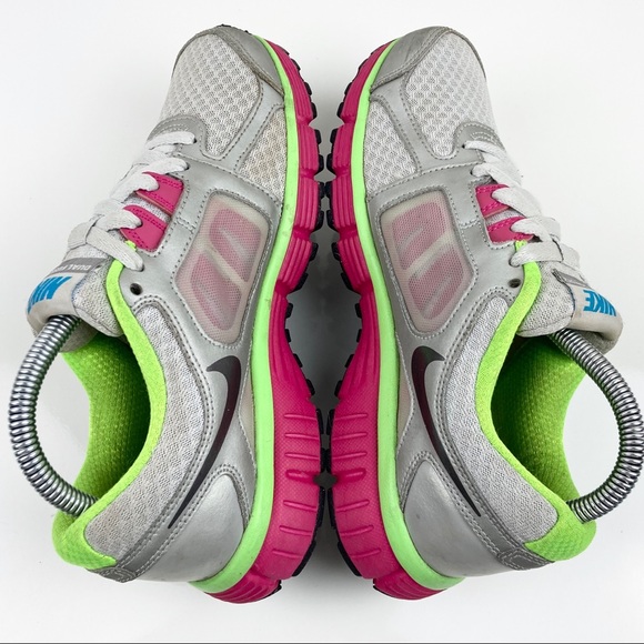 Nike Dual Fusion ST 2 Silver Pink Women's Athletic Running Shoes Size 7.5 2012 - Picture 5 of 10